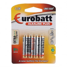 Baterii Alkaline Plus Lr03 Aaa 1,5v, 4 Buc 43003