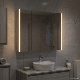 vidaXL Dulap cu oglindă pentru baie Gri Sonoma 83,5 x 15,5 x 70 cm 889268