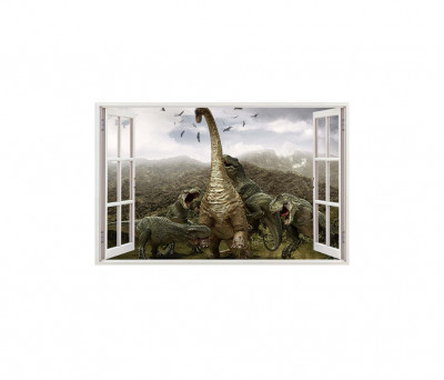 Sticker decorativ cu Dinozauri, 85 cm, 4214ST foto