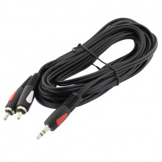 Cablu jack 3,5mm, RCA tata, 5m, Eco Line, Cabletech - 402100 foto