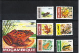 MOZAMBIC 1986 FAUNA AMFIBIENI BROASTE, Nestampilat