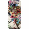 Husa silicon pentru Samsung S8 Plus, Abstract Flowers Tattoo Illustration