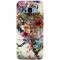 Husa silicon pentru Samsung S8 Plus, Abstract Flowers Tattoo Illustration