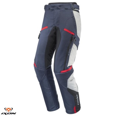 Pantaloni pentru scuter - motocicleta barbati Touring/Adventure Ixon All season model Midgard MS culoare: gri/navy/negru Gri/navy/negru XXXL foto
