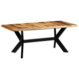 Cumpara ieftin Masa de bucatarie, 180 x 90 x 75 cm, lemn masiv de acacia
