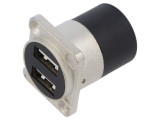 Adaptor USB A soclu x2 CLIFF USB 2.0 19x24mm