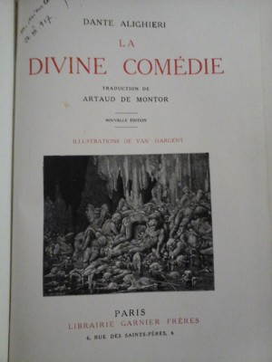 LA DIVINE COMEDIE (in limba franceza) - DANTE ALIGHIERI - Paris 1925 foto