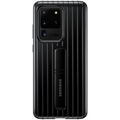 Husa Plastic Samsung Galaxy S20 Ultra G988 / Samsung Galaxy S20 Ultra 5G G988, Standing, Neagra EF-RG988CBEGEU foto