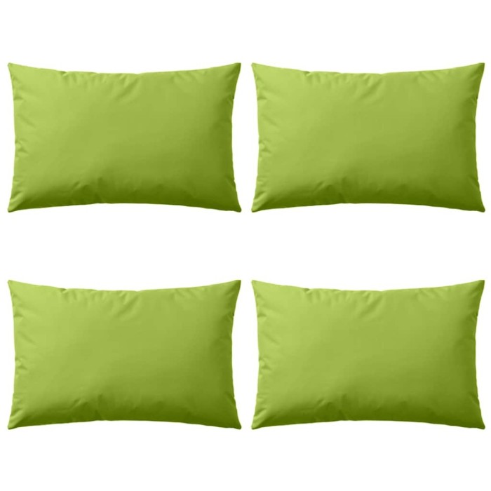 vidaXL Perne de exterior, 4 buc., verde măr, 60 x 40 cm