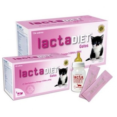 LAPTE PRAF PISICI, DIHORI, LACTADIET KITTEN 40 PLICURI X 7,5 G CUTIE foto