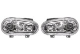 Set faruri VW Golf 4 (1j), 08.1997-09.2006, partea Stanga+Dreapta, Tuning, Fata, cu lumina de parcare LED; tip bec H1+H1; manual/electric; transparen