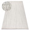 Covor NANO EO78C Melange, buclă, țesut plat gri / alb, 200x290 cm