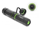 Conector DC 5.5 x 2.1mm M-M cu capac de protectie compatibil Starlink Negru, Delock 87180