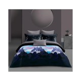 Cumpara ieftin Lenjerie de Pat cu elastic 4 piese pat dublu, Bumbac Satinat - LIM108