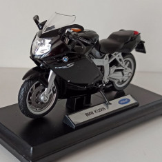 Macheta motocicleta BMW K1200S negru - Welly 1/18