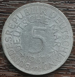(A863) MONEDA DIN ARGINT GERMANIA - 5 MARK 1967, LIT D, 11,2 GRAME. PURITATE 625, Europa