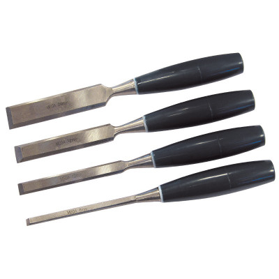 SET DALTI LEMN CU MANER PLASTIC - 4P. foto