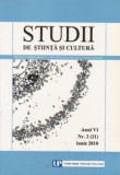 Studii de stiinta si cultura. Anul VI Nr. 2 (21) Iunie 2010