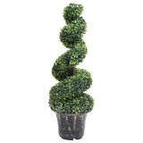 VidaXL Plantă artificială de cimișir cu ghiveci, verde, 100cm, spirală