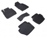 Covorase Cauciuc Premium Stil Tavita Ford Fiesta 2009-2013, Fara Miros, Negre