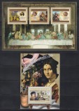 Guineea 2012 - Picturi ale marilor maeștri italieni - Leonardo da Vinci, Colita + Bloc, Cota 34 EURO, MNH