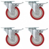 Gossi roti pivotante, 16 buc., 100 mm