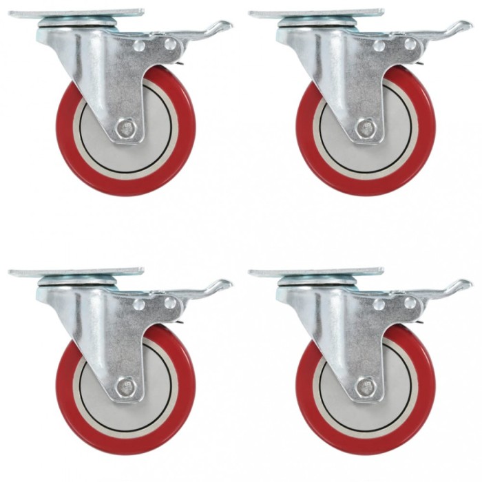 Gossi roti pivotante, 16 buc., 100 mm