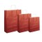 Pungi albe, colorate 100% bordo - 32X12X41cm - 100 buc.