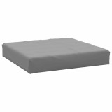 Cumpara ieftin Perna de taburet din paleti, gri, material textil