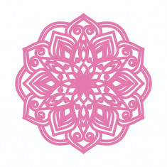 Sticker decorativ, Mandala, Roz, 60 cm, 7289ST-1 foto