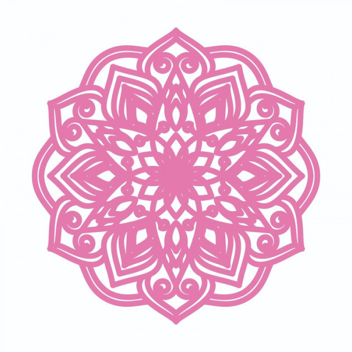 Sticker decorativ, Mandala, Roz, 60 cm, 7289ST-1