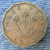 2r - 3 Pence 1942 Marea Britanie / Anglia / George VI, Europa