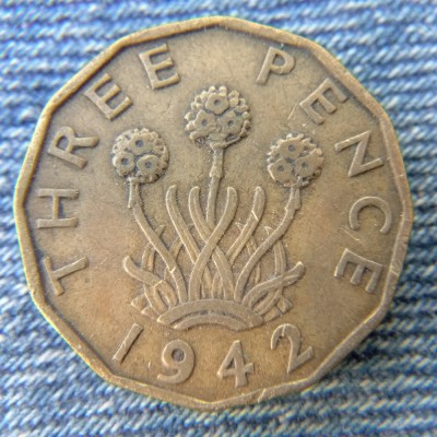 2r - 3 Pence 1942 Marea Britanie / Anglia / George VI foto