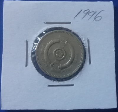 M3 C50 - Moneda foarte veche - Anglia - o lira sterlina - 1996 foto