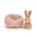 Jucarie de plus - Hibernating Bunny, 12 cm | Jellycat