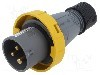 Conector alimentare AC, IEC 60309, IP67, 16A, 130V, 3 pini, AMPHENOL - 2CMA101071R1000