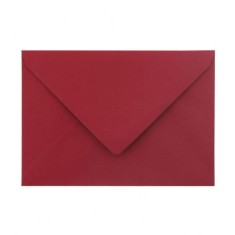 Plicuri Visinii C6 DACO, 25 Buc/Set, 162x114 mm, 120 g/m&amp;sup2;, cu Clapeta Gumata, Plic Visiniu, Plic Colorat, Plicuri cu Clapeta Gumata, Plicuri C6 cu Cla foto