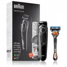 Aparat de ras Braun, BT5242, 2 piepteni si aparat de ras Gillette Fusion5 ProGlide, Negru