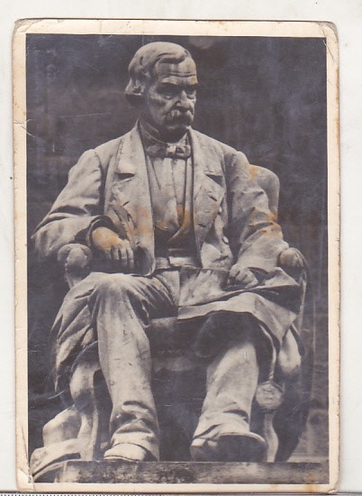 bnk cp I Georgescu - Statuia lui Gh Asachi - uzata
