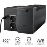 UPS Trust Paxxon 800VA UPS with 2 standard wall power outlets &quot;23503&quot; (timbru verde 11 lei)
