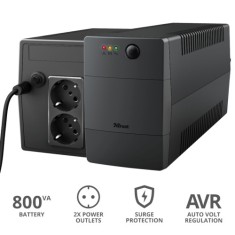 UPS Trust Paxxon 800VA UPS with 2 standard wall power outlets &amp;quot;23503&amp;quot; (timbru verde 11 lei) foto