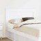vidaXL Tăblie cap cu headboard Alb 120 cm Lemn compozit 887465