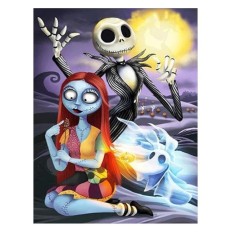 Creatie cu diamante, B1436, 30x40cm, multicolor, rasina/panza, set