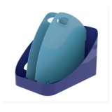 Suport vertical flexibil Exacompta Flex Box Bee Blue, plastic reciclat, 388x225x315 mm, 2 separatoare