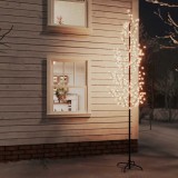Copac cu flori de cireș cu LED, 368 LED-uri alb calde, 300 cm