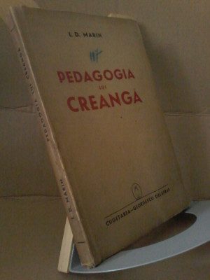 I. D. Marin - Pedagogia lui Creanga (1941) foto