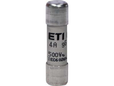 Siguranta fuzibila cilindrica 4A CH10X38 gG 500V Eti 002651014 foto