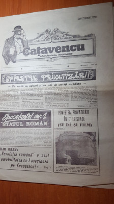 ziarul catavencu anul 1,nr.21 /1990 foto