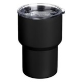 Pahar Termos Metalic Negru Mat cu Capac Transparent 400ml, CMCLASS
