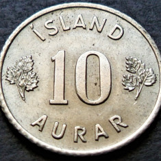 Moneda istorica 10 AURAR - ISLANDA, anul 1958 *cod 2866 A - EXCELENTA